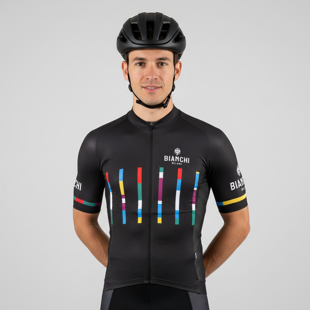 Bianchi Milano Fanaco Men's Cycling Jersey | Black