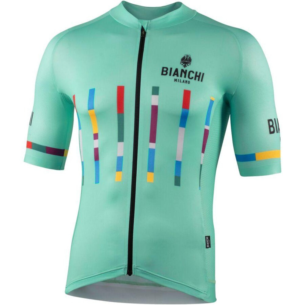 Bianchi Milano Fanaco Men's Cycling Jersey | Celeste