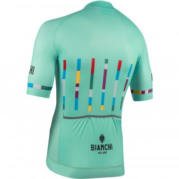 Bianchi Milano Fanaco Men's Cycling Jersey | Celeste