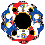 WOW Watersports 10 Person Tube A Rama w 2 Large Built-In Coolers and 8 Cup Holders