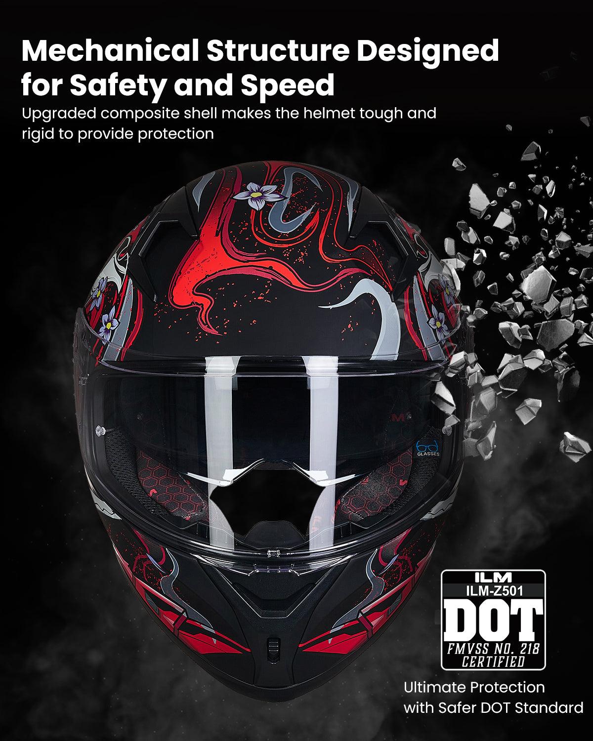 ILM Full Face Motorcycle Helmet | Model Z501