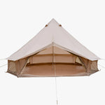 Oxford Bell Tent 9.8’/13.1’ with Stove Jack for Family Camping