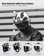 ILM Open Face Motorcycle 3/4 Half Helmet | Model 726X