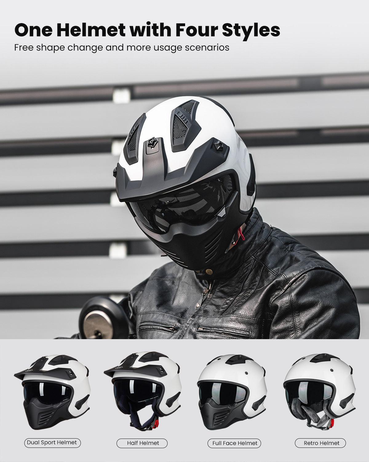 ILM Open Face Motorcycle 3/4 Half Helmet | Model 726X