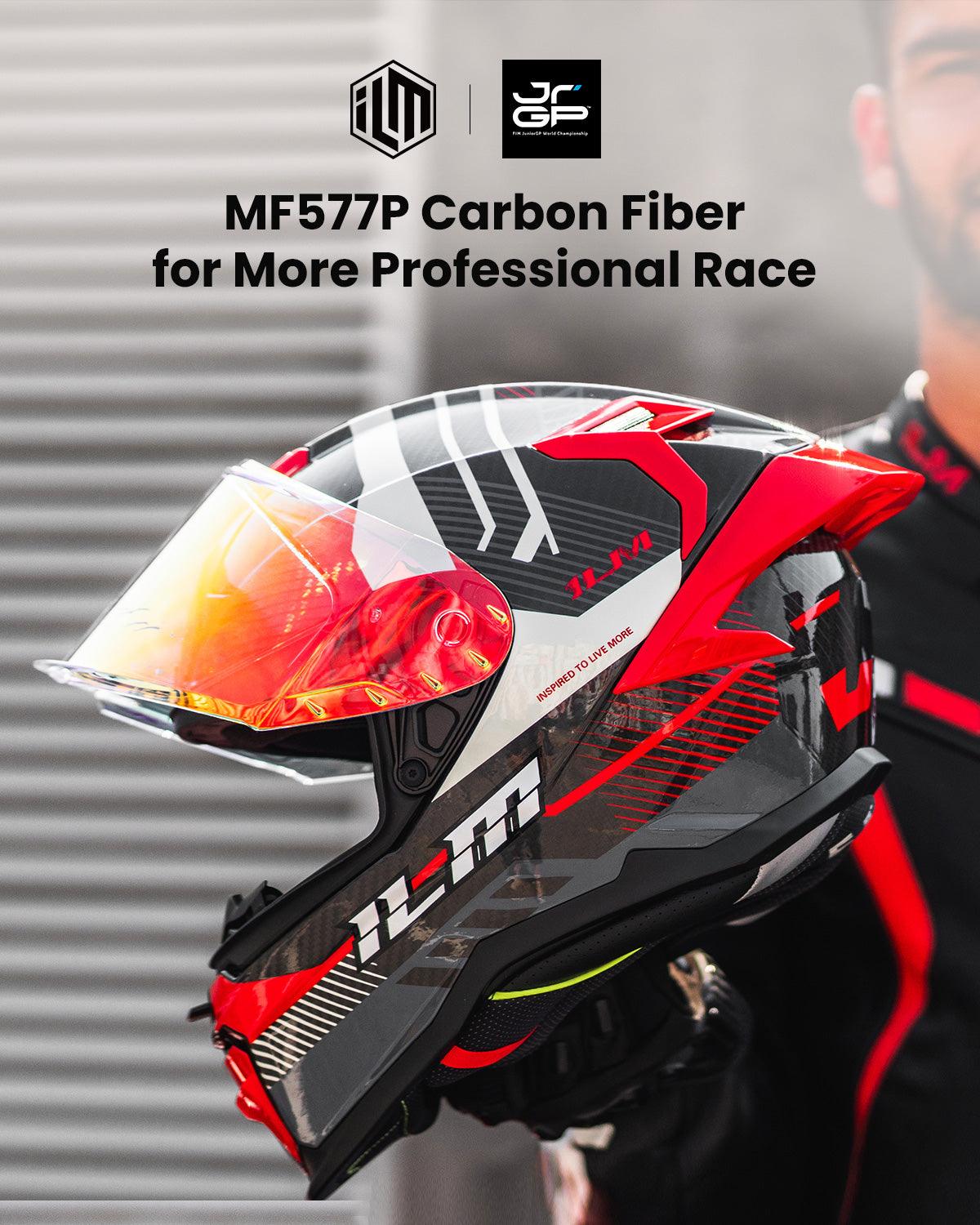 ILM Carbon Fiber Motorcycle Helmets Full Face Racing Helmet | MF577P