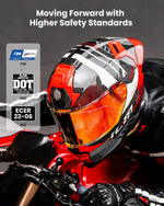 ILM Carbon Fiber Motorcycle Helmets Full Face Racing Helmet | MF577P