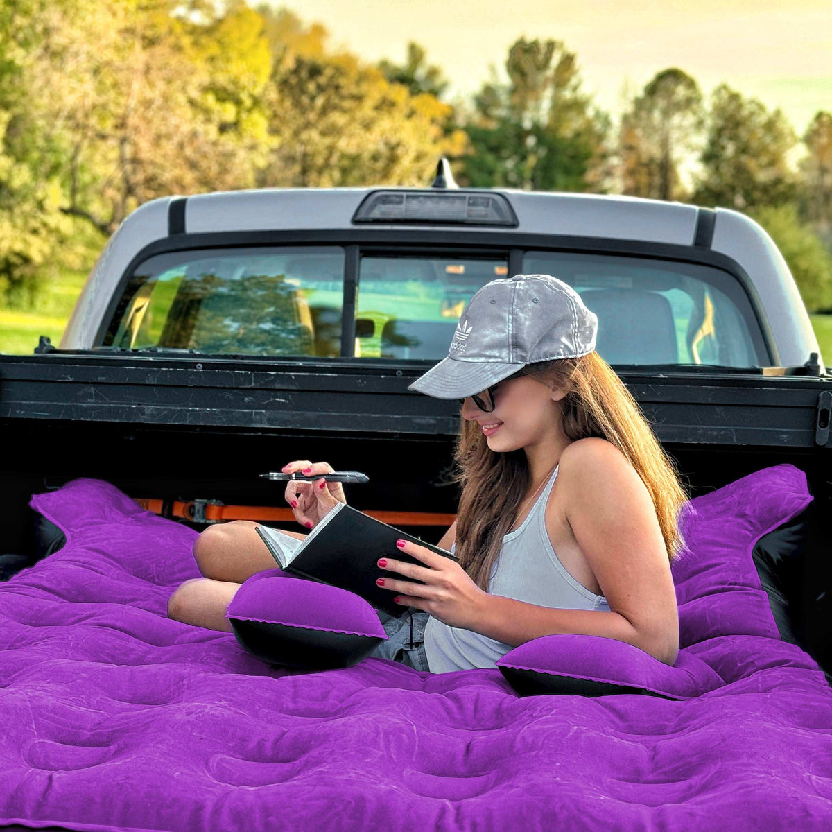 Full Size Truck Bed Air Mattress 5.5/6.5' | Purple