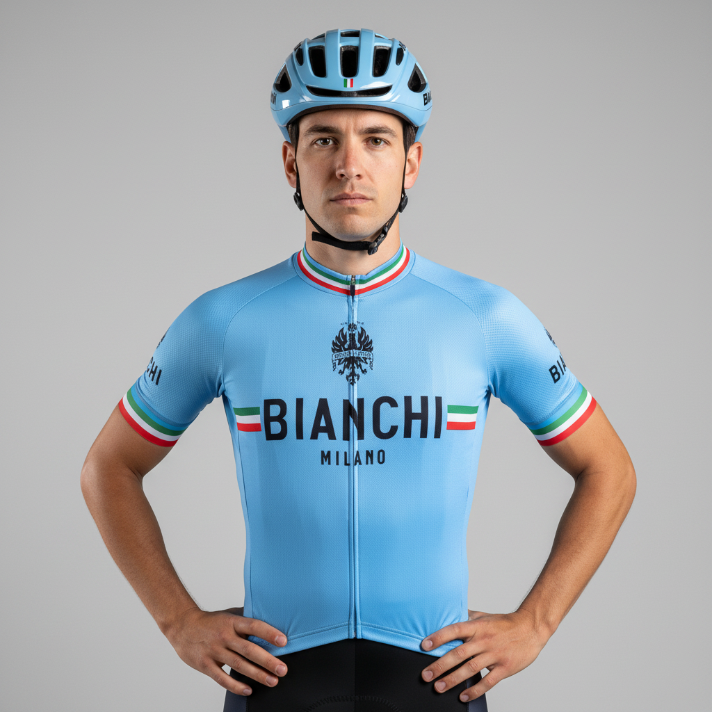 Bianchi Isalle Men's Cycling Jersey | Blue