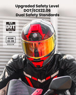 ILM Carbon Fiber Motorcycle Helmets Full Face Racing Helmet | MF577P