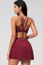 The Balance Sports Bra Tennis Skirt 2-Piece Set
