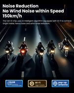 ILM Motorcycle Bluetooth Headset Helmet 2100M Intercom IP67 WP Noise Cancellation RANGEPRO