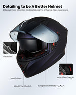 ILM Full Face Motorcycle Helmet | Model Z501
