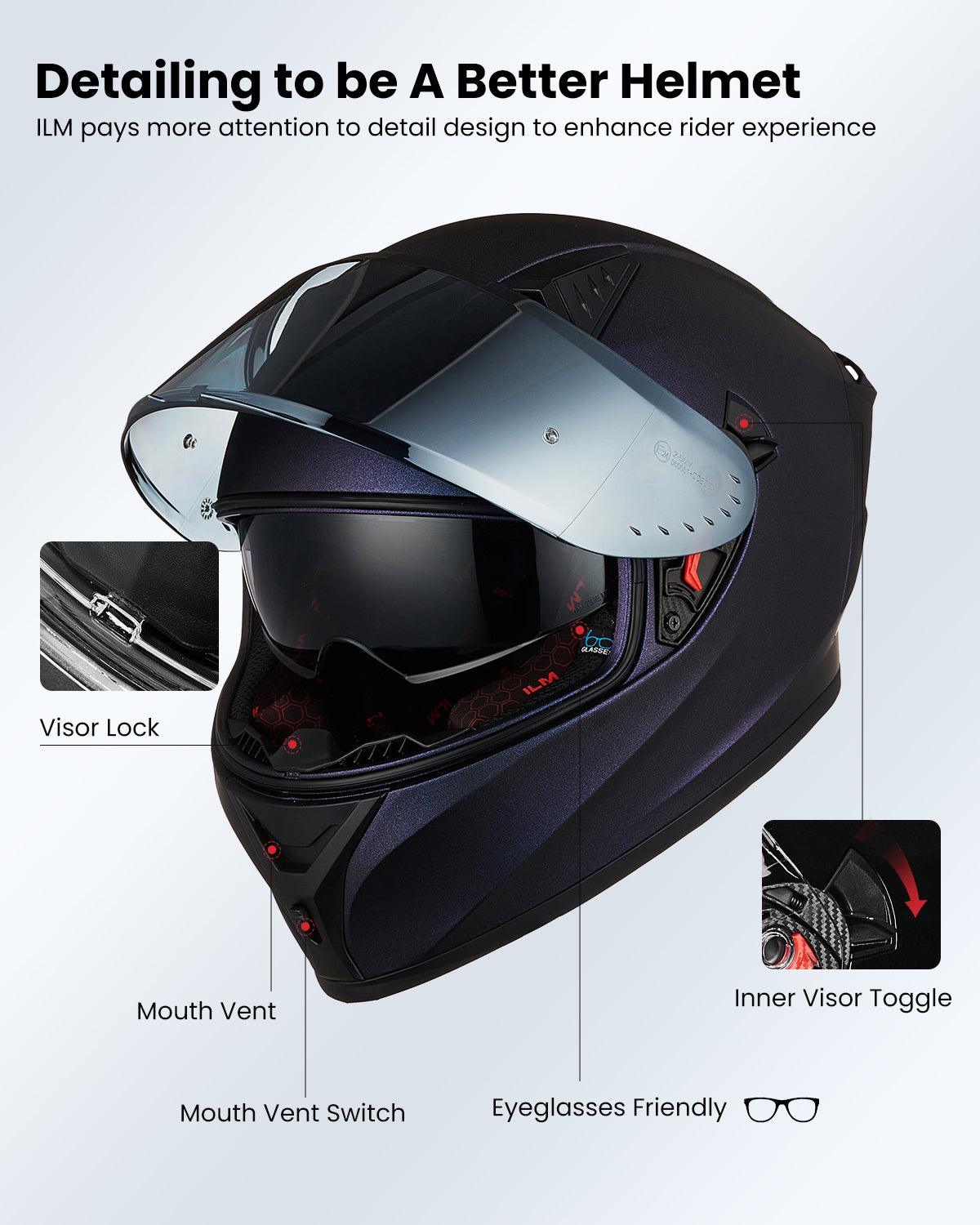 ILM Full Face Motorcycle Helmet | Model Z501