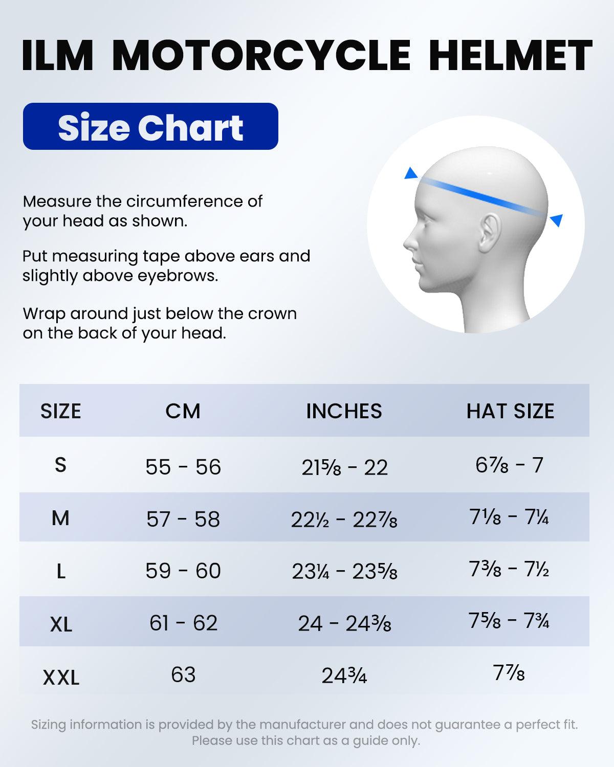 ILM Carbon Fiber Vintage Full Face Modular Motorcycle Helmet | Model B707C