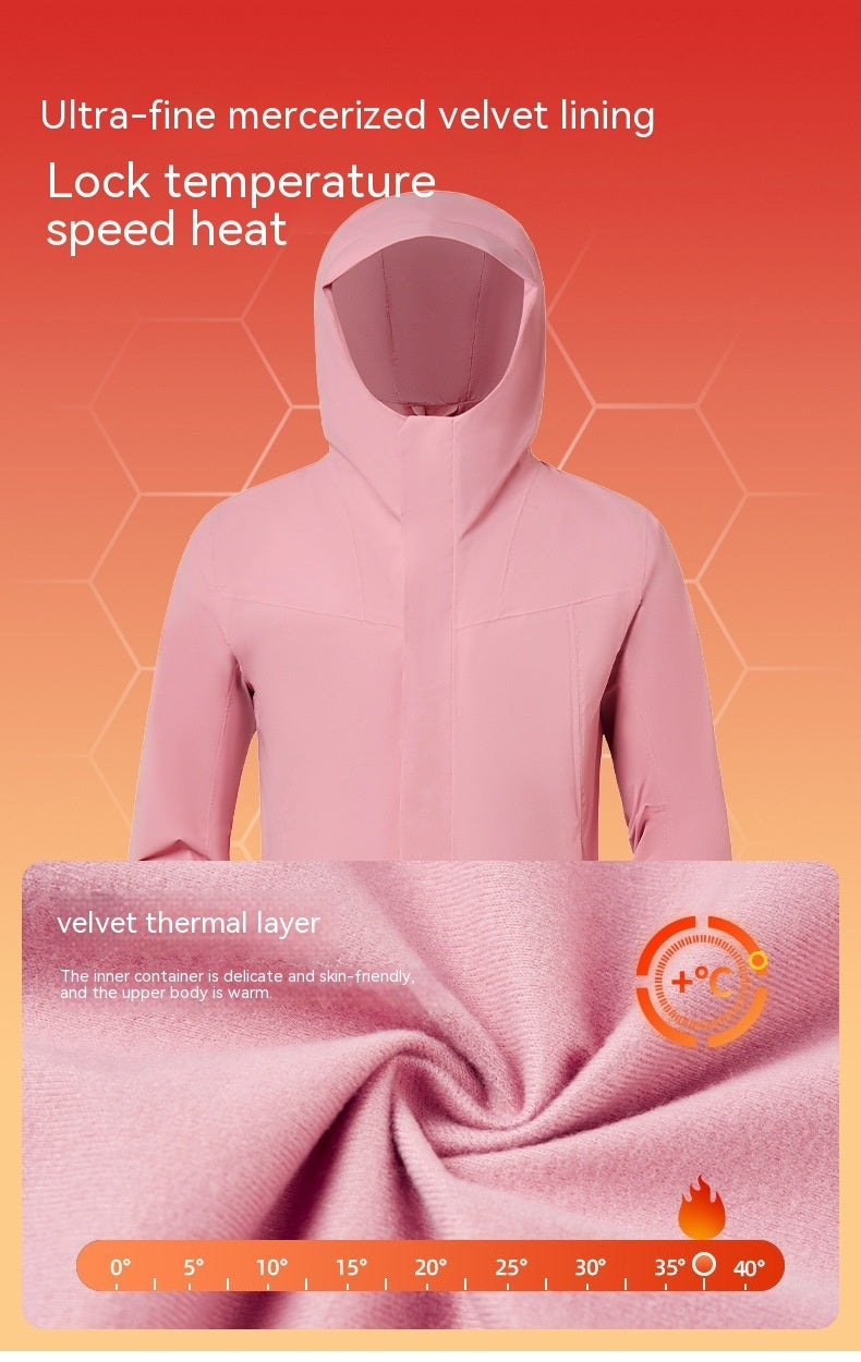Soft Shell Women's Active Jacket with Thermal and Wind Proof