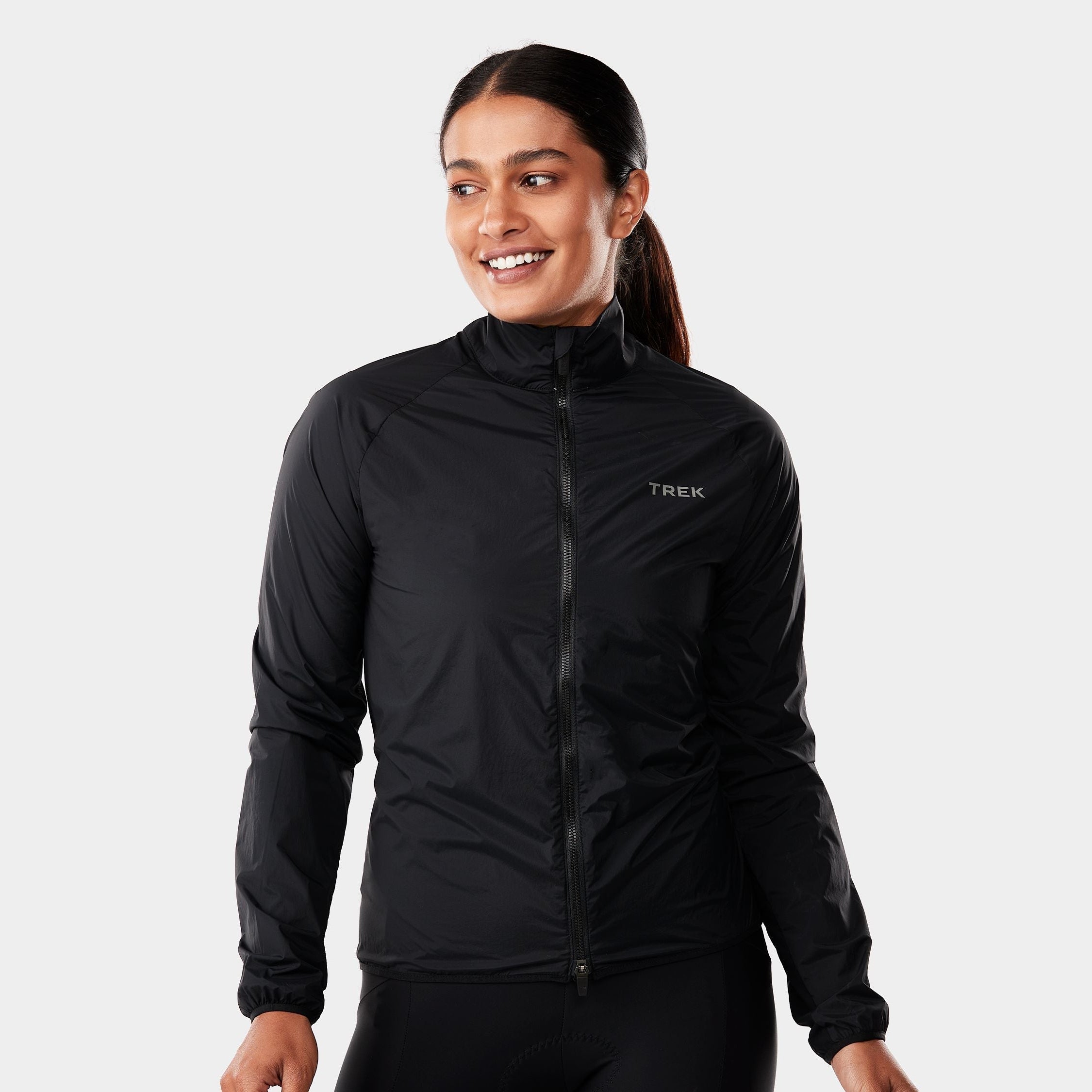 Trek Circuit Wind Women Large Black Jacket
