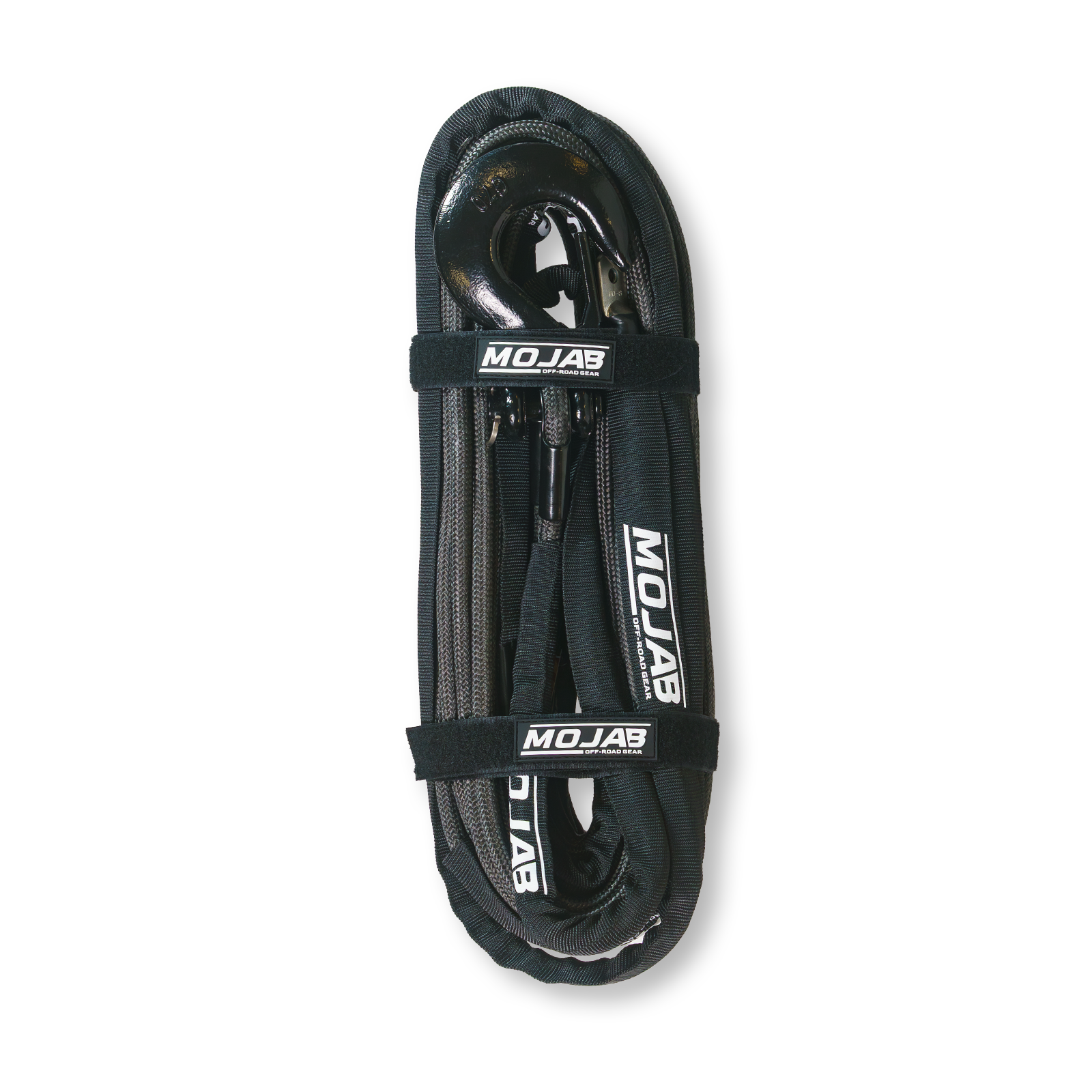 3/8'' x 85' Double Braided Winch Rope with Removable Forged Winch Hook