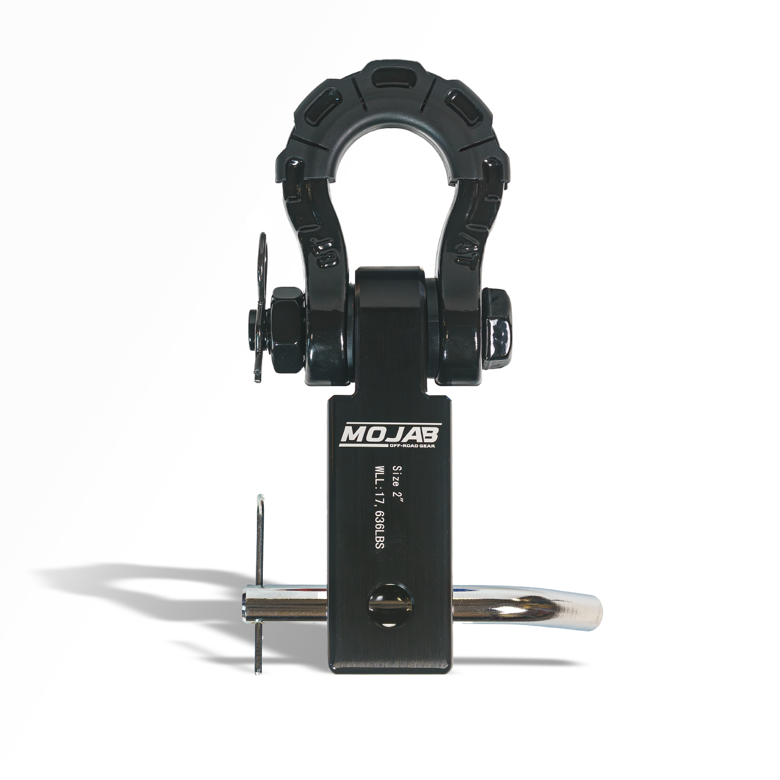 2” Aluminum Hitch Receiver with Steel D-Shackle (LIFETIME WARRANTY)