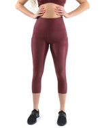 SALE! 50% OFF! Verona Activewear Leggings & Sports Bra Set | Maroon