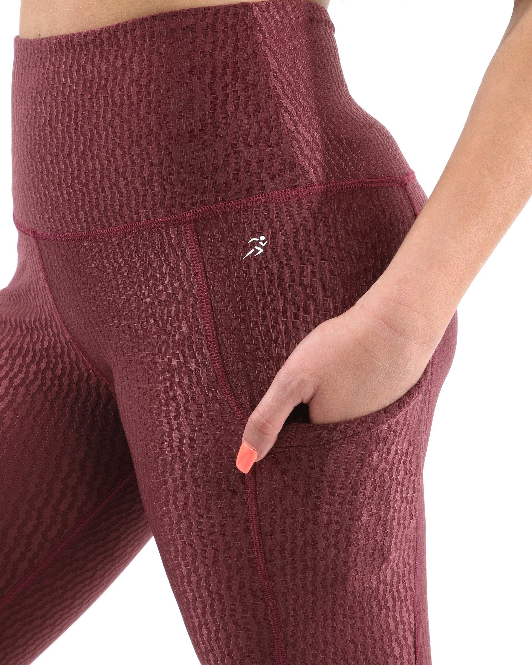 SALE! 50% OFF! Verona Activewear Leggings & Sports Bra Set | Maroon