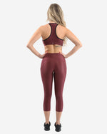 SALE! 50% OFF! Verona Activewear Leggings & Sports Bra Set | Maroon