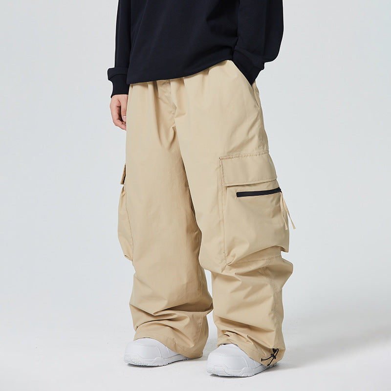 Waterproof Loose Fit Abrasion-Resistant Snow Pants