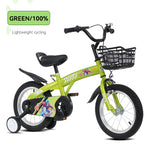 18" Sporty Kids Bike with Training Wheels and Stand Adjustable Saddle | Aged 5-10 Years (Tall Height 39-49")