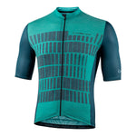 Nalini BAS WOOL GRAVEL Men's Cycling Jersey | Aquamarine/Navy Blue