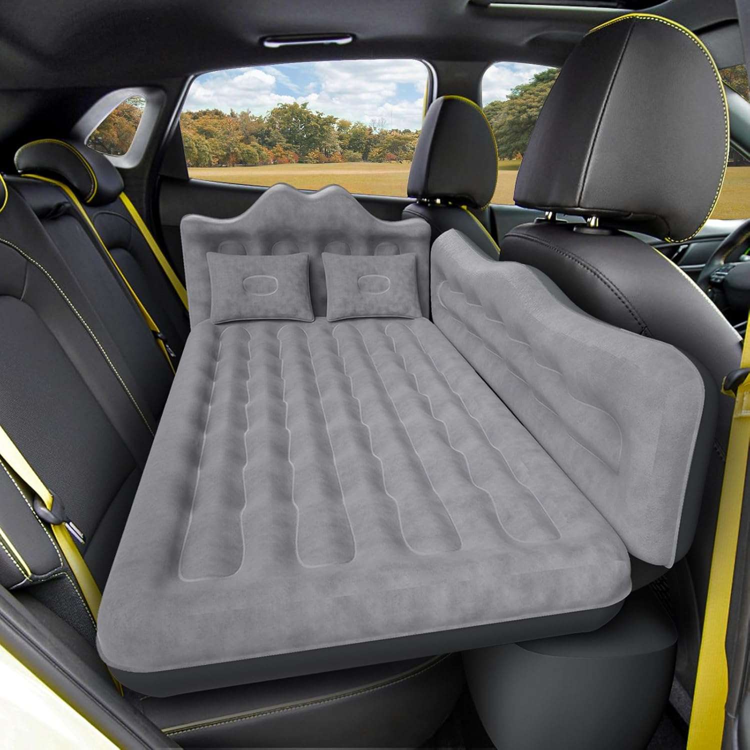 Thicken Backseat SUV/Car/Truck Air Mattress Air Bed Inflatable Mattress 24" Width | Grey