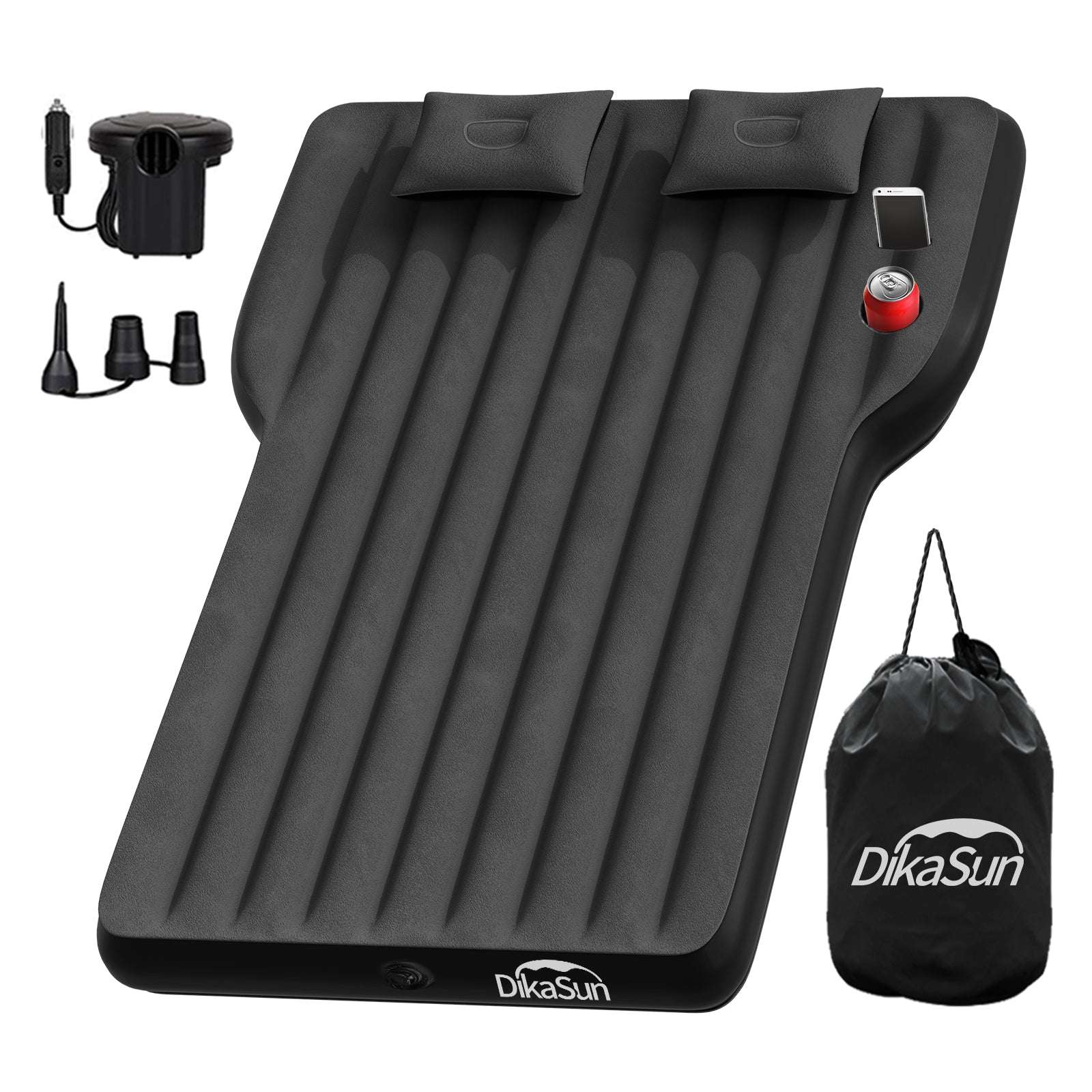 Tesla Model Y Mattress | Inflatable Camping Bed Air Mattress with Car Air Pump 2 Pillows