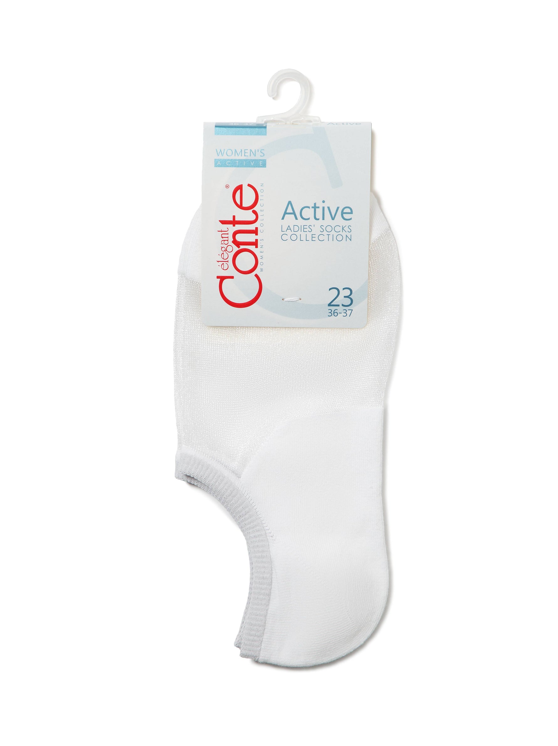 Conte Active Cotton Ultra-Short Women's Socks with Sheer Mesh Insert | #18S-4SP(000)