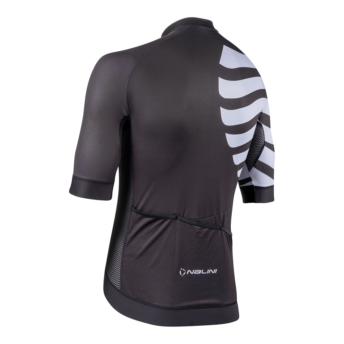 Nalini BAS STRIPES Men's Cycling Jersey | Black/Grey
