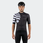 Nalini BAS STRIPES Men's Cycling Jersey | Black/Grey