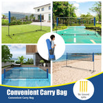 Adjustable Badminton Net Stand with Portable Carry Bag | 10'/14'