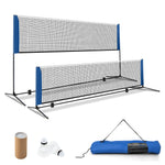 Adjustable Badminton Net Stand with Portable Carry Bag | 10'/14'