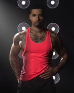 Super Bright Racerback Tank Neon Red