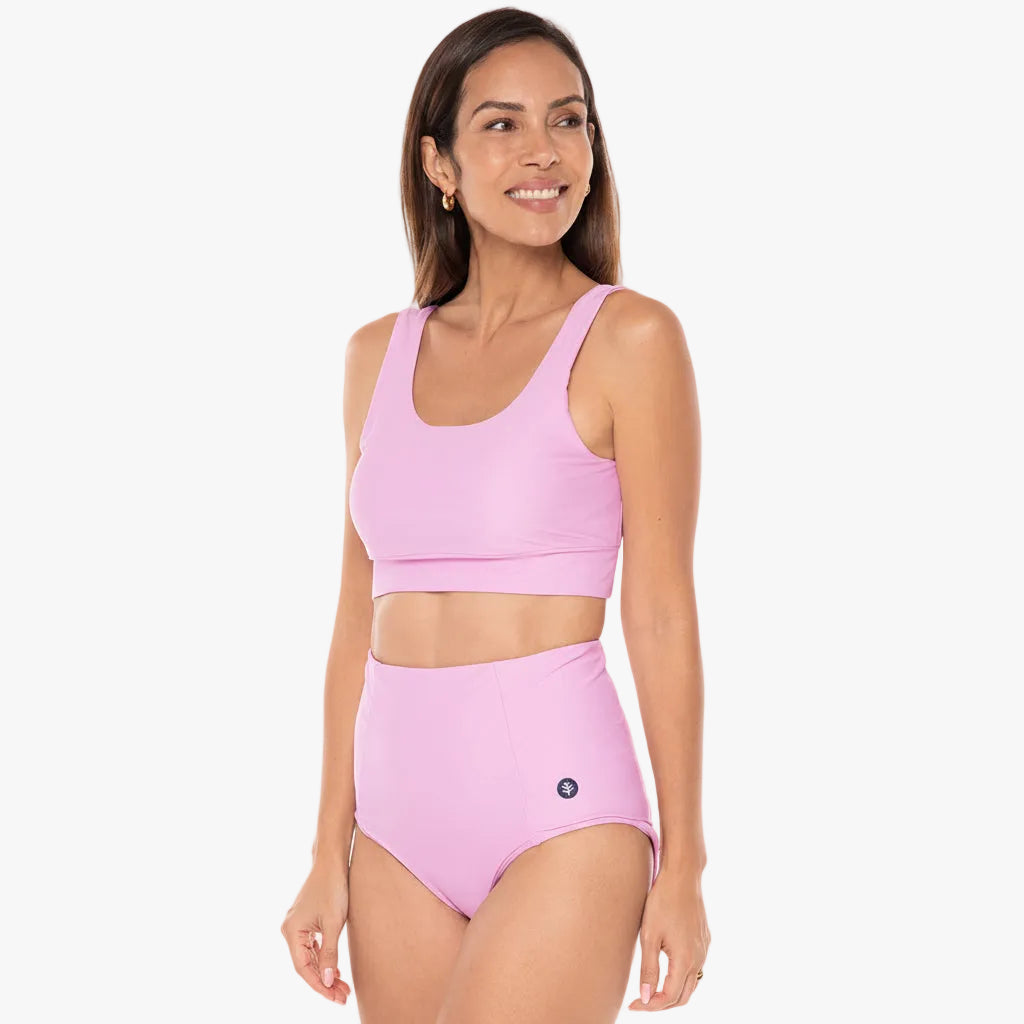 Women's Ocean Sculpt High Rise Bottoms | Peony Pink