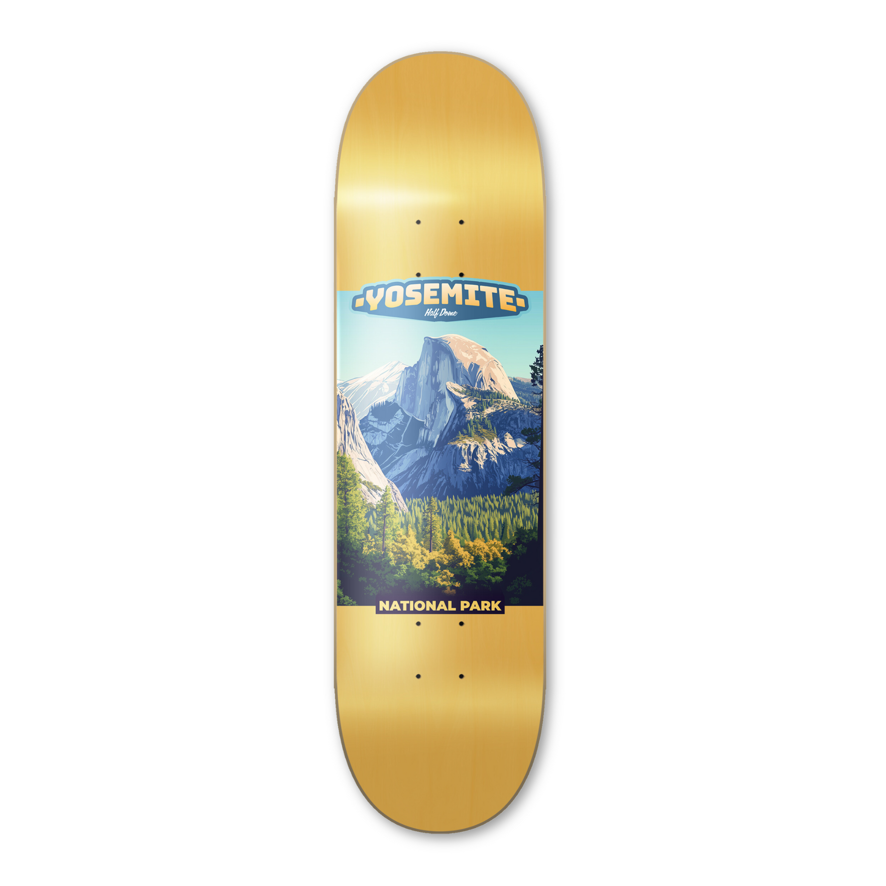Yosemite Icons | Half Dome Skateboard Deck 8.25"