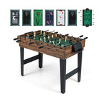 10-in-1 Combo Game Table Set 50" Multi-Game Table with Foosball | Brown