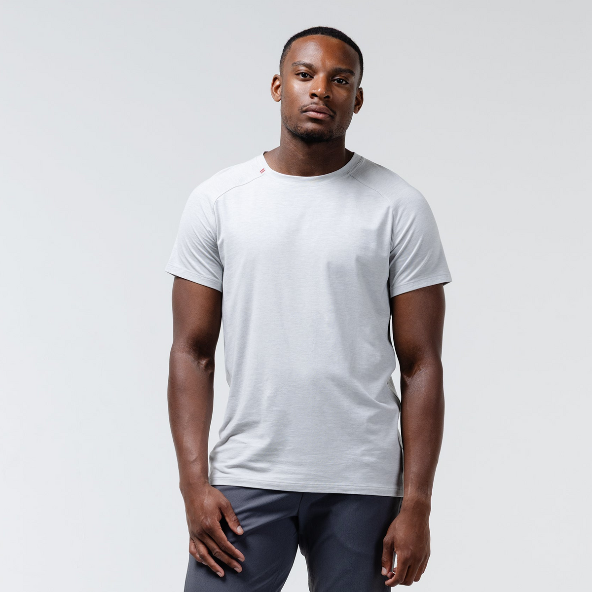 Icon Crew Tee | Light Grey