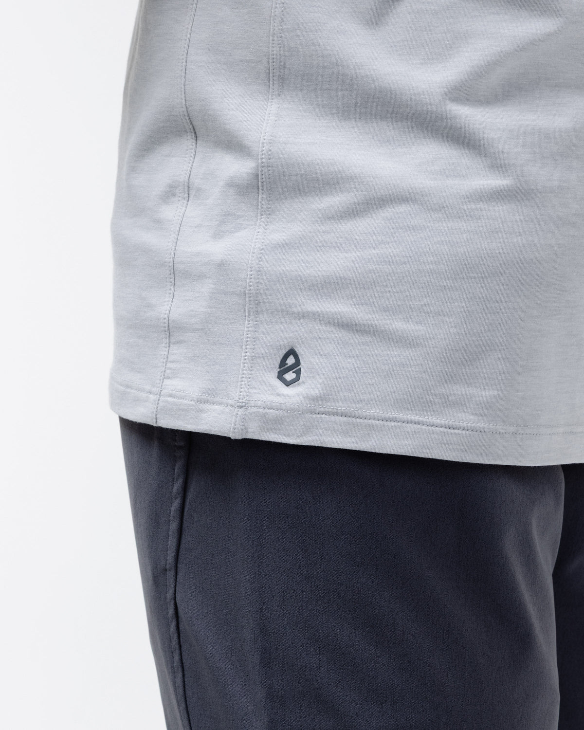 Icon Crew Tee | Light Grey