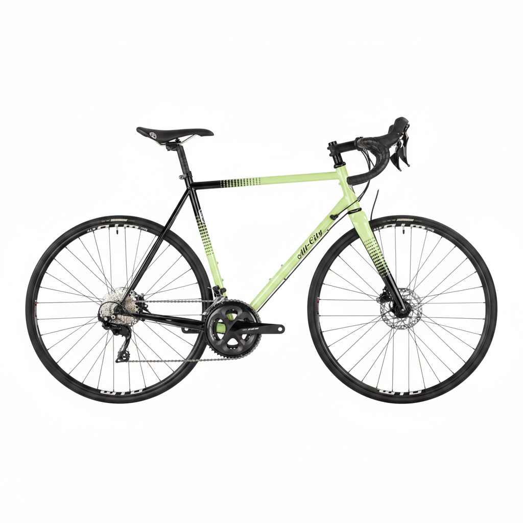 All-City Zig Zag Bike | 700c Steel 105 Honeydew Bling 49cm