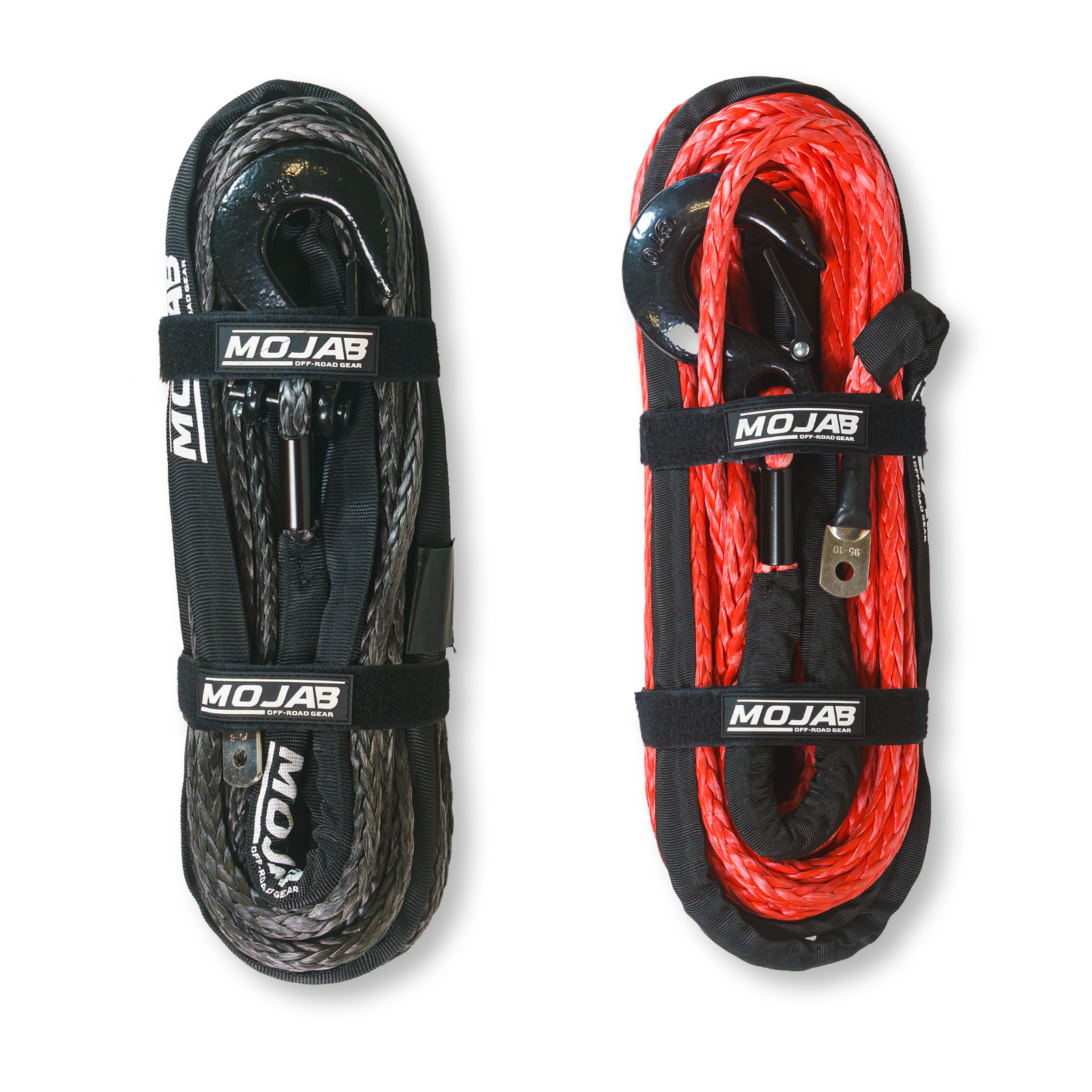 3/8'' x 85' Synthetic Winch Rope with Removable Forged Winch Hook
