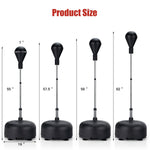 Adjustable Freestanding Punching Bag with Boxing Gloves