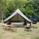Oxford Bell Tent 9.8’/13.1’ with Stove Jack for Family Camping