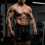 MRX Men’s Compression Shorts Running  Gym Sports Fitness Active Wear