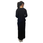French Terry Cotton Blend Crew Neck Sweatshirt with Long Sleeves