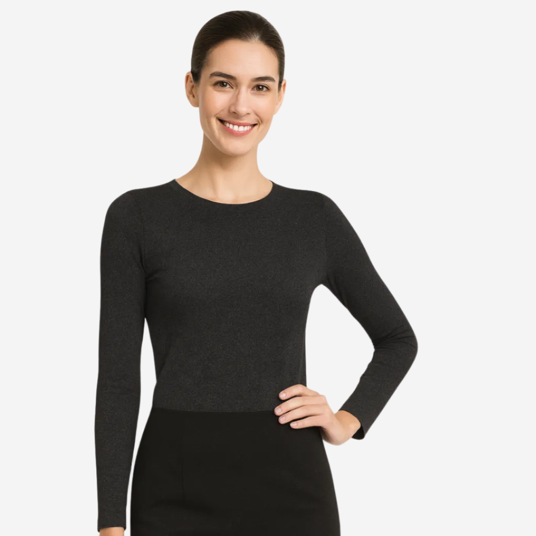 Modest Crew Neck Layering Shell | Long Sleeve Comfort Layer