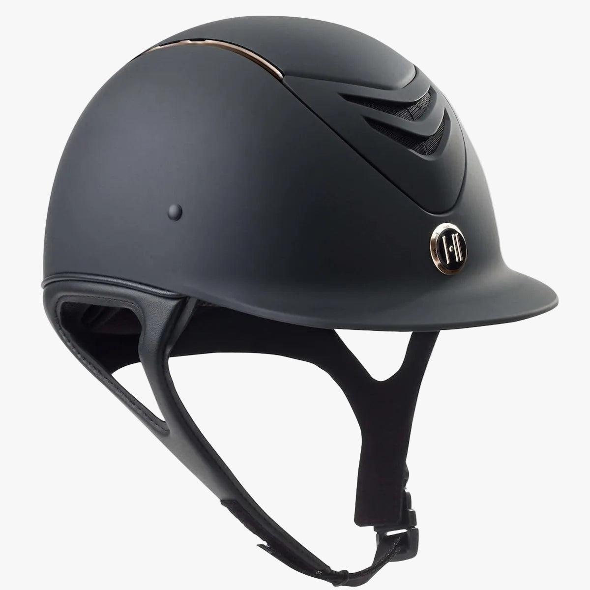 MIPS™ CCS Helmet | Black Matte with Rose Gold Rail