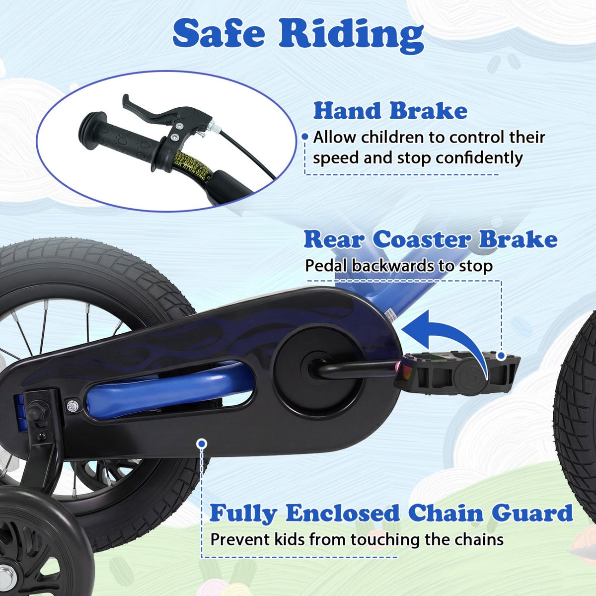 Kids Bike with Training Wheels 18" | Ages 3-4